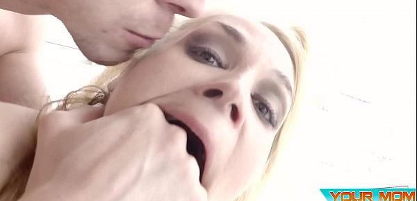  ANALIZED - HARDCORE ASS TO MOUTH DEEPTHROAT BJ WITH PETITE BLONDE BABE